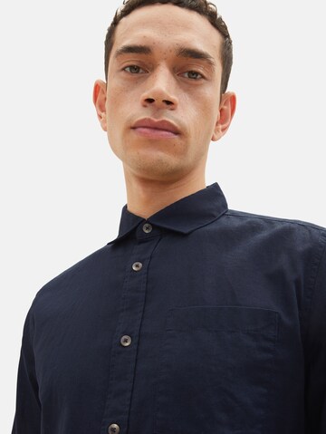 TOM TAILOR Regular fit Button Up Shirt in Blue