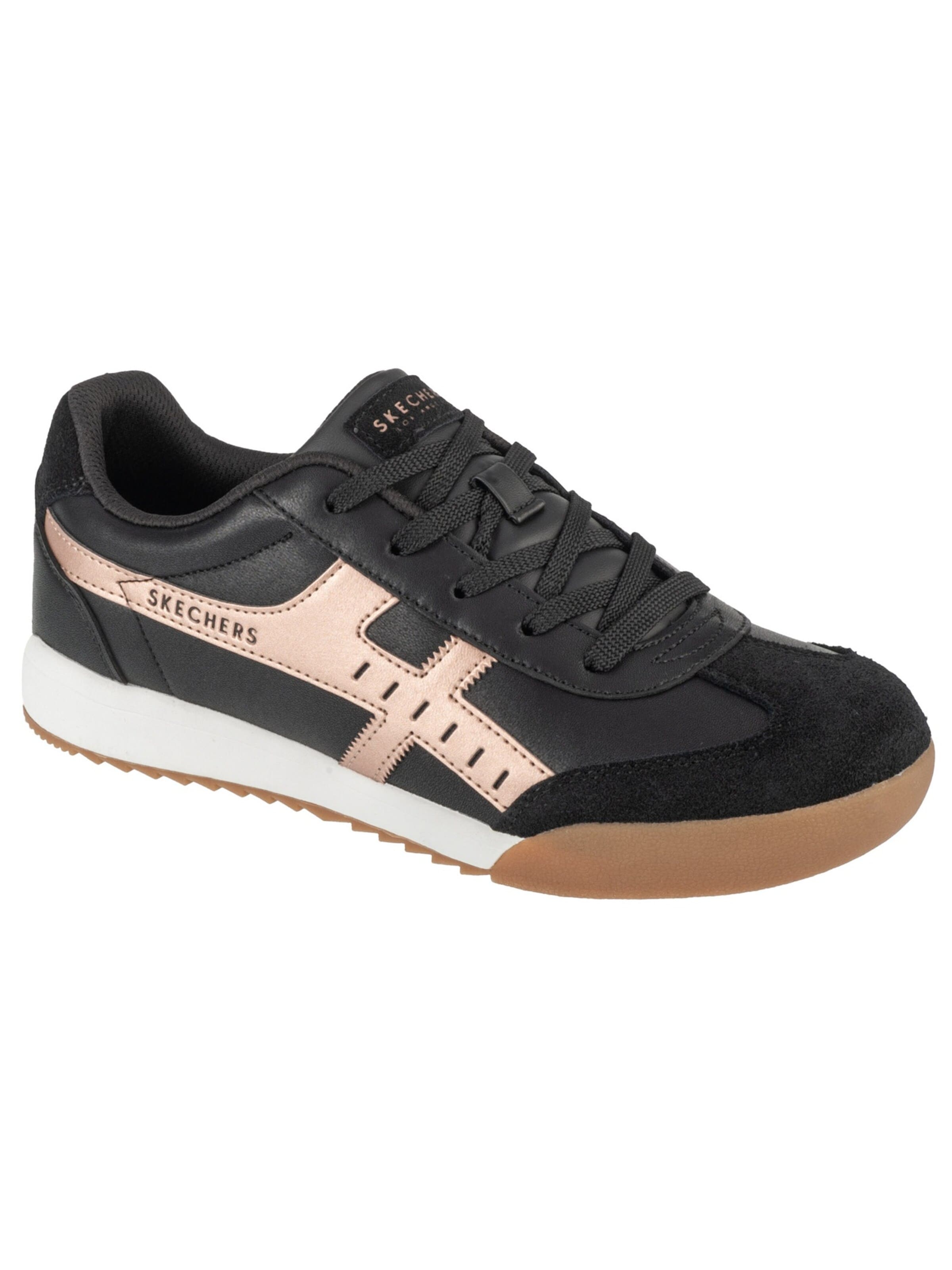 SKECHERS Sneakers 'Skechers Zinger - Metallic Roads' in Black: front