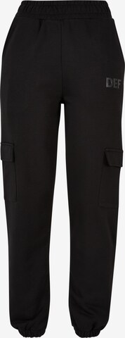 Loosefit Pantalon cargo DEF en noir : devant