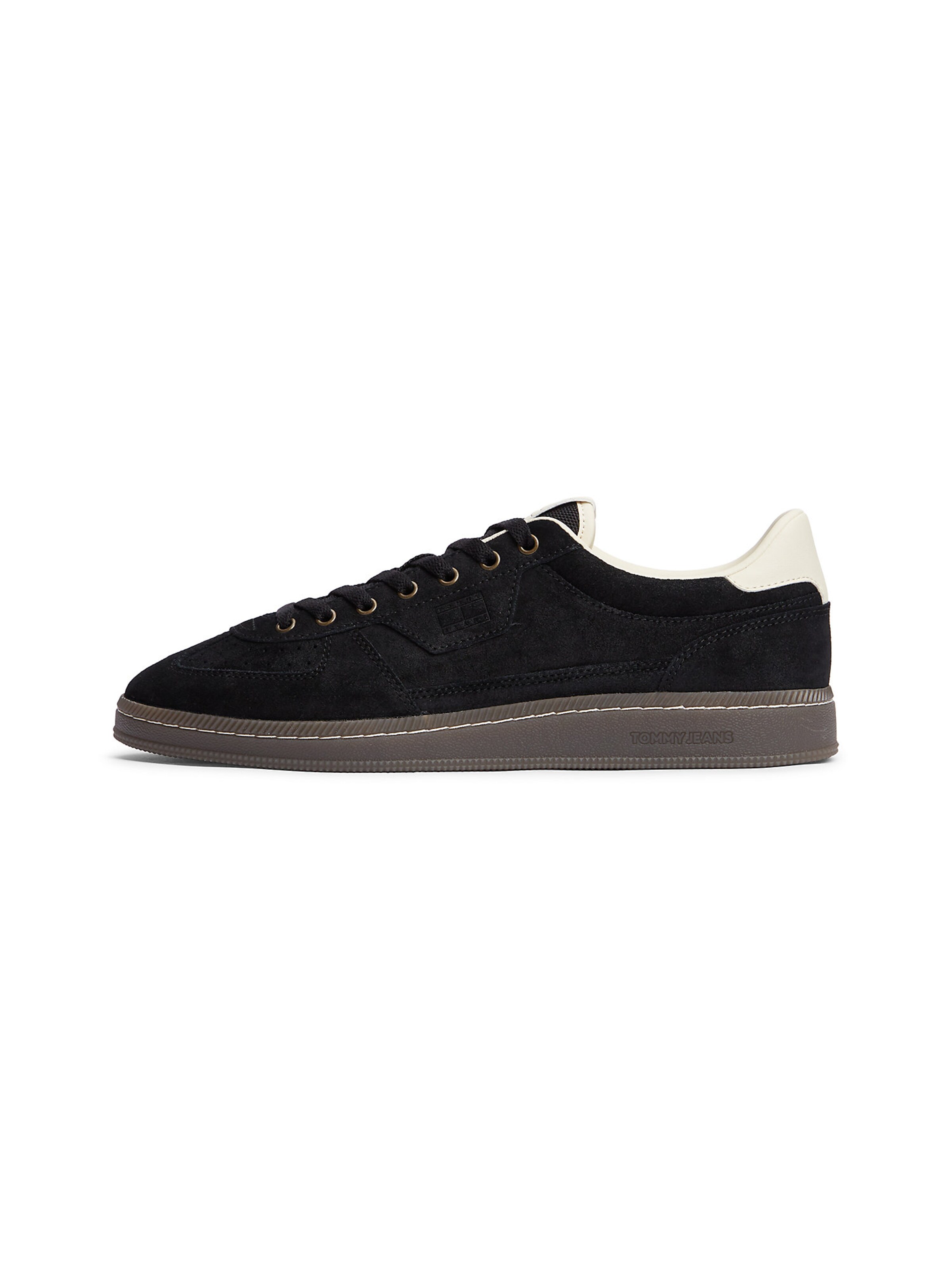 Baskets basses 'The Greenwich' Tommy Jeans en noir : devant