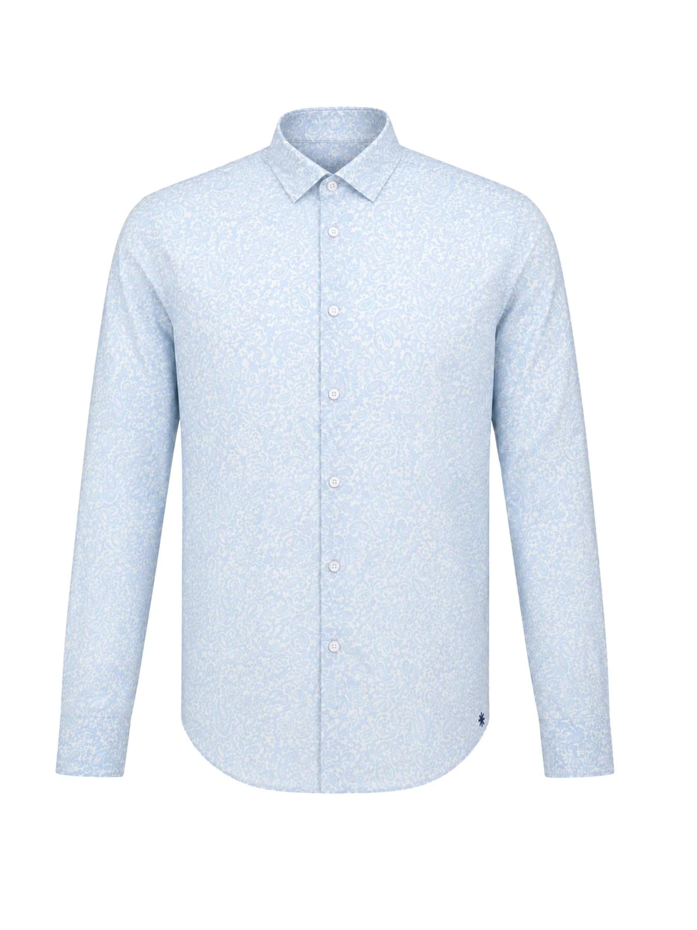 Manuel Ritz - Ajuste regular Camisa en azul: frente