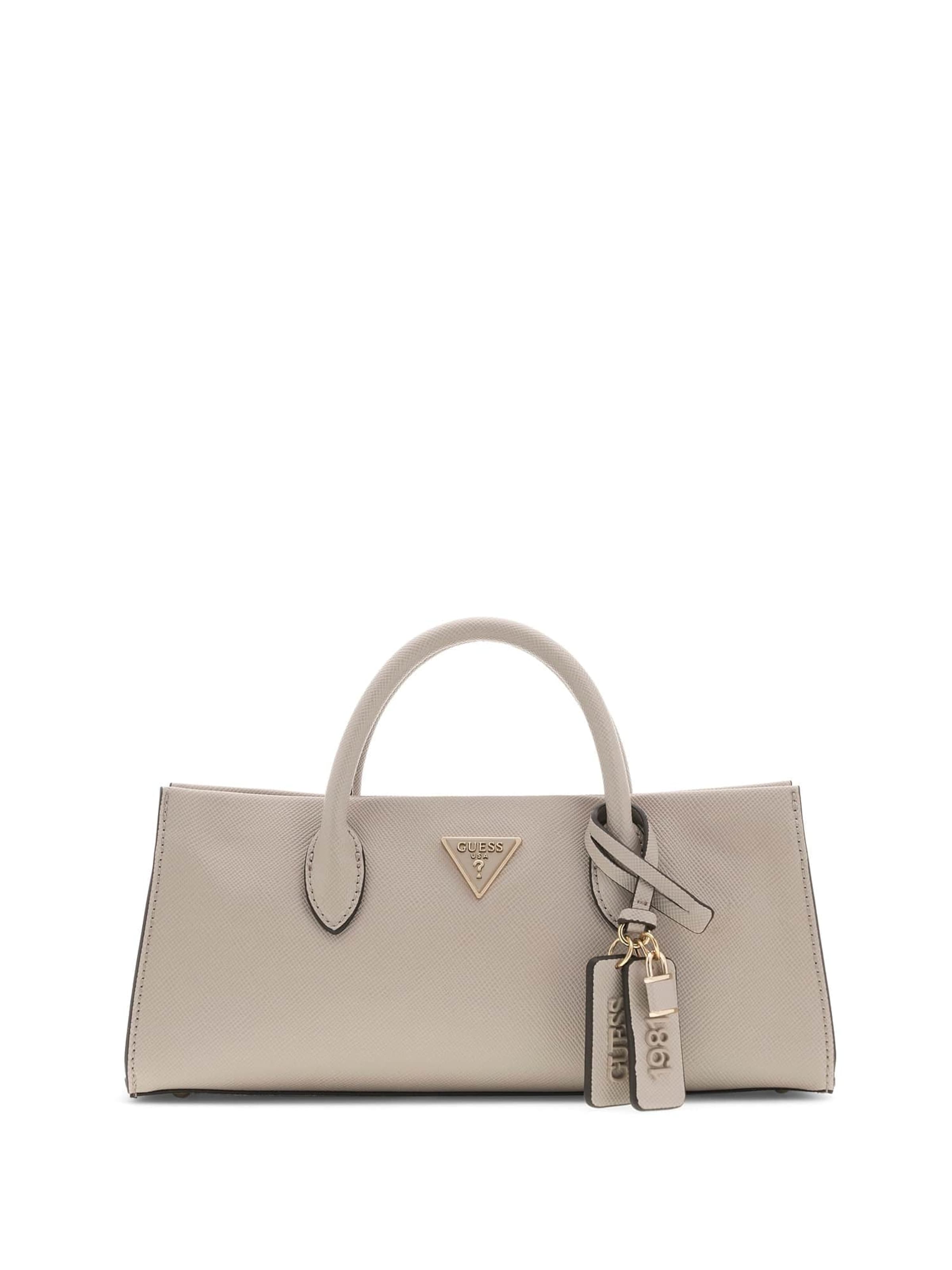 Borsa a mano 'Noelle' di GUESS in grigio: frontale