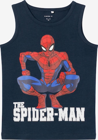 NAME IT Shirt 'NIHIL SPIDERMAN' in Blauw: voorkant