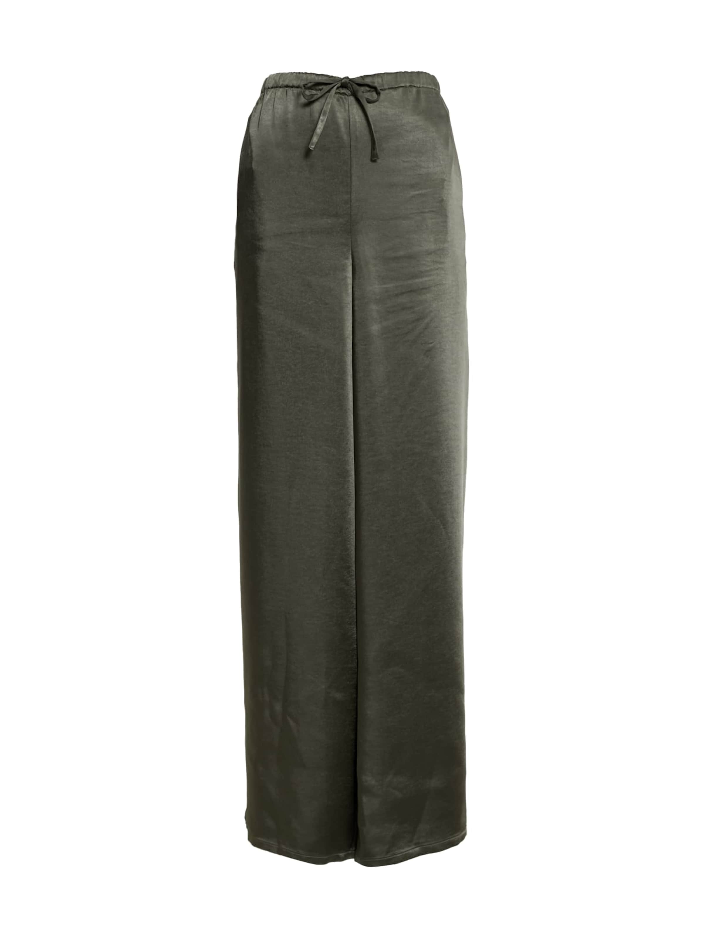 Wide leg Pantaloni di Marks & Spencer in verde: frontale