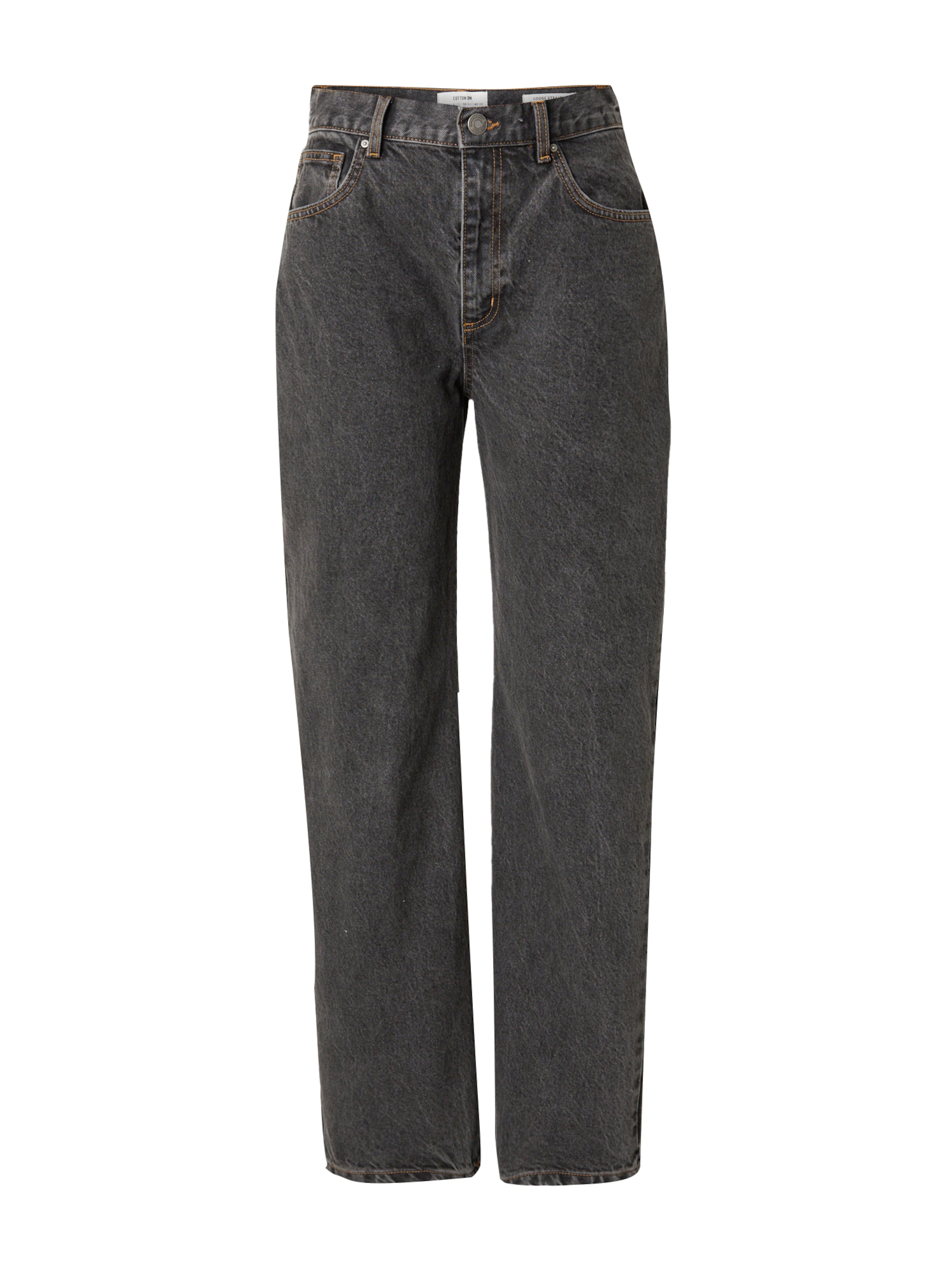 Cotton On Loosefit Farkut värissä musta: etupuoli