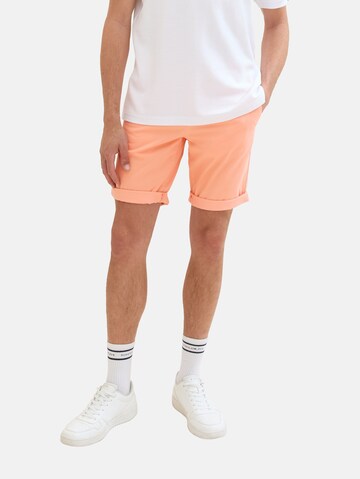 TOM TAILOR DENIM Slimfit Shorts in Orange: predná strana