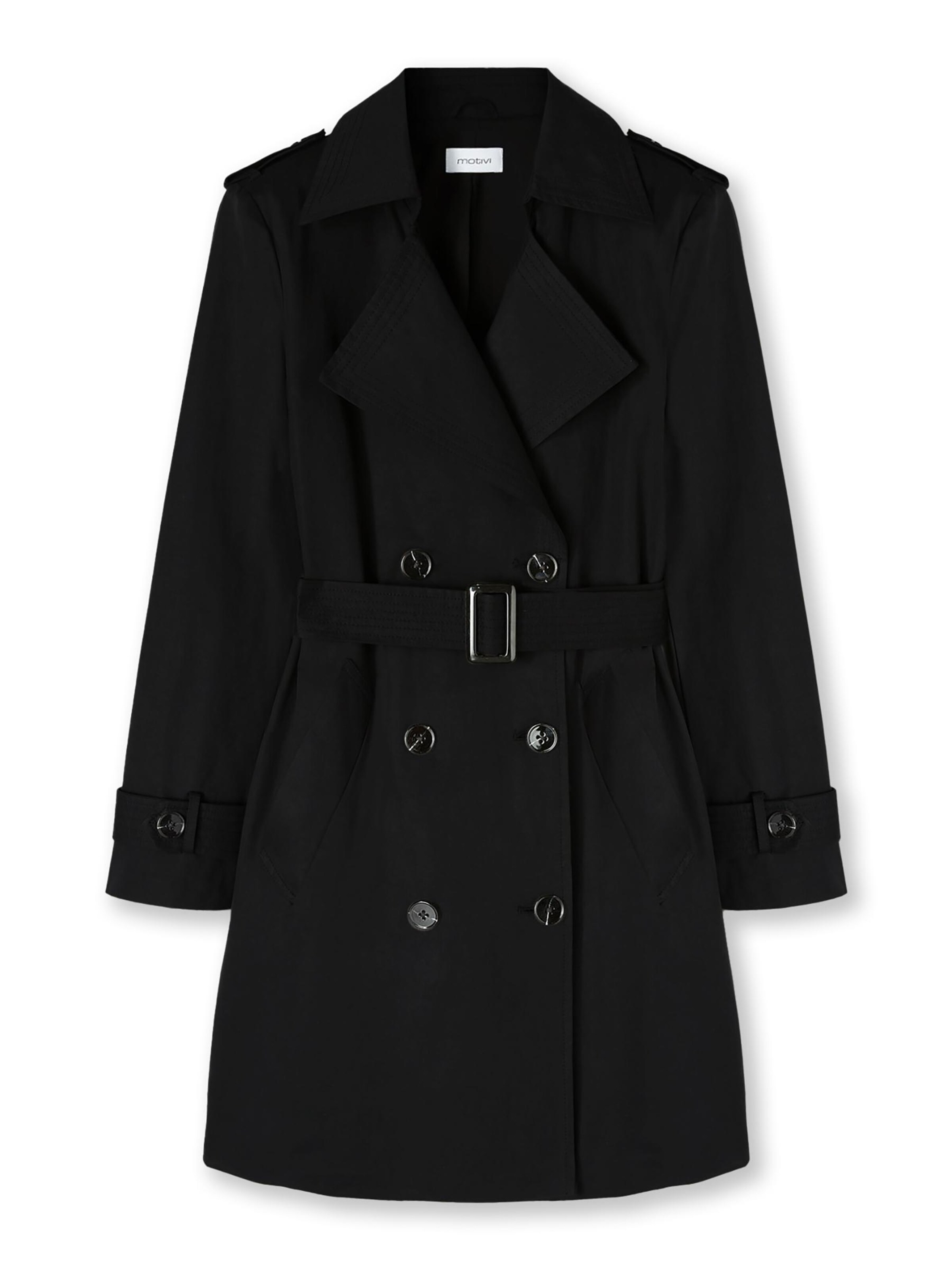 Cappotto invernale di MOTIVI in nero: frontale