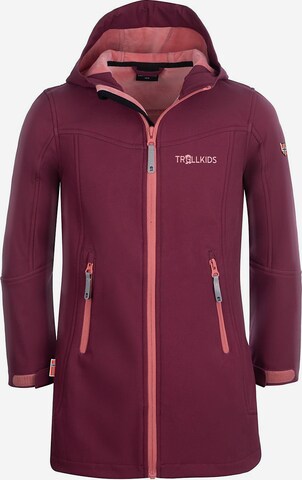 TROLLKIDS Outdoor jacket ' LILLESAND' in Red: front