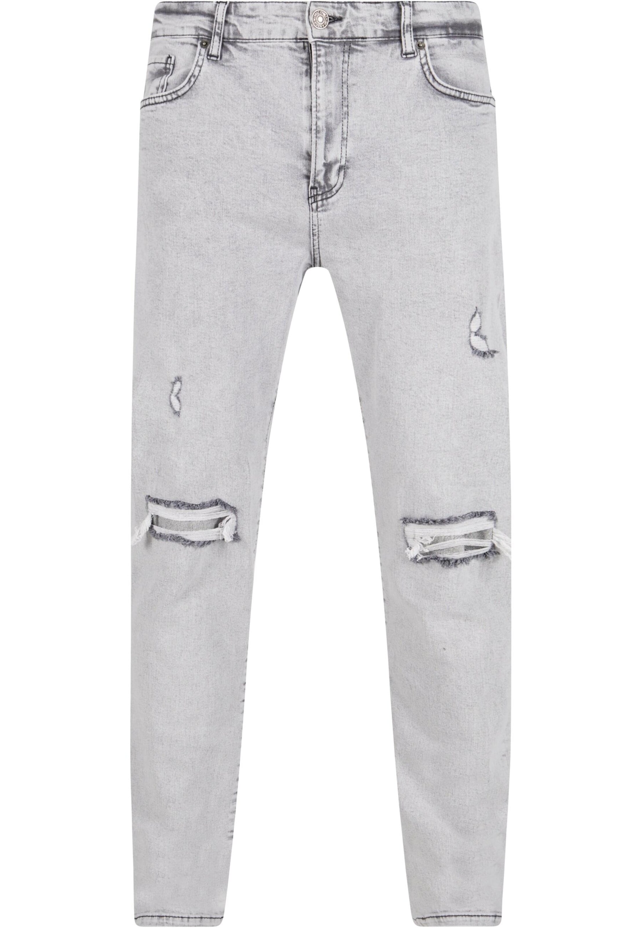 2Y Premium Slimfit Jeans in Grau: Vorderseite