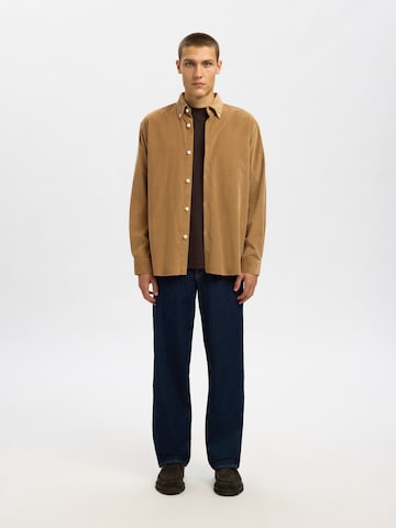 SELECTED - Ajuste regular Camisa 'SLHDANNI' en verde