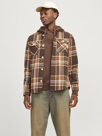 JACK & JONES Regular Fit Skjorte i brun: forside