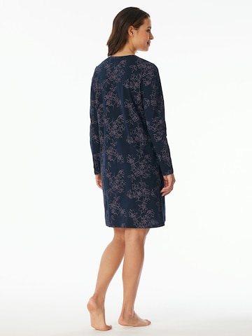 SCHIESSER Pajama shirt ' UNCOVER Nightwear ' in Blue