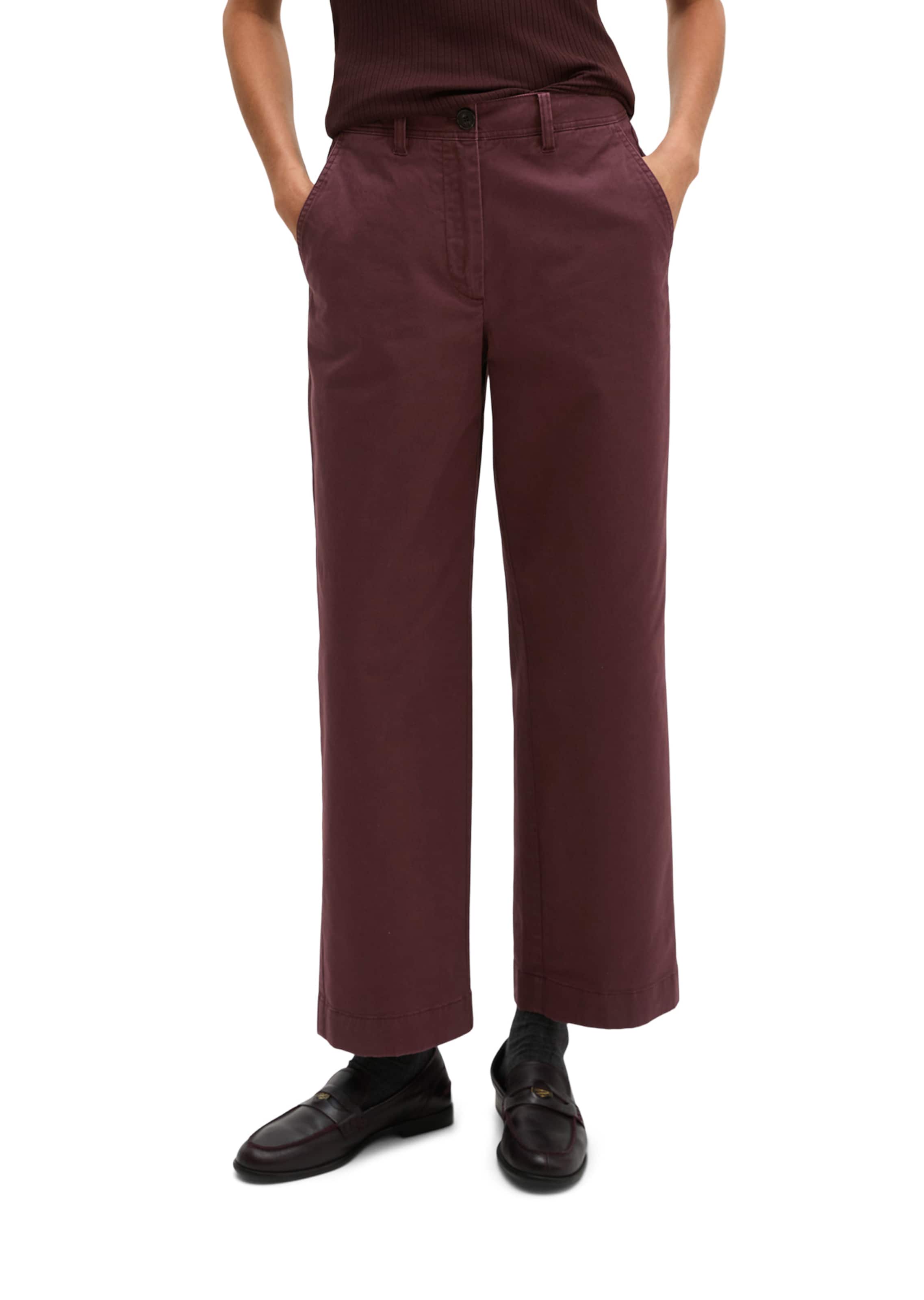 Marc O'Polo Loose fit Trousers in Red: front