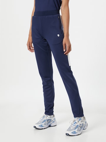 K-Swiss Performance Slim fit Workout Pants in Blue: front
