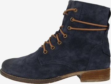 JOSEF SEIBEL Lace-Up Ankle Boots 'Sienna' in Blue