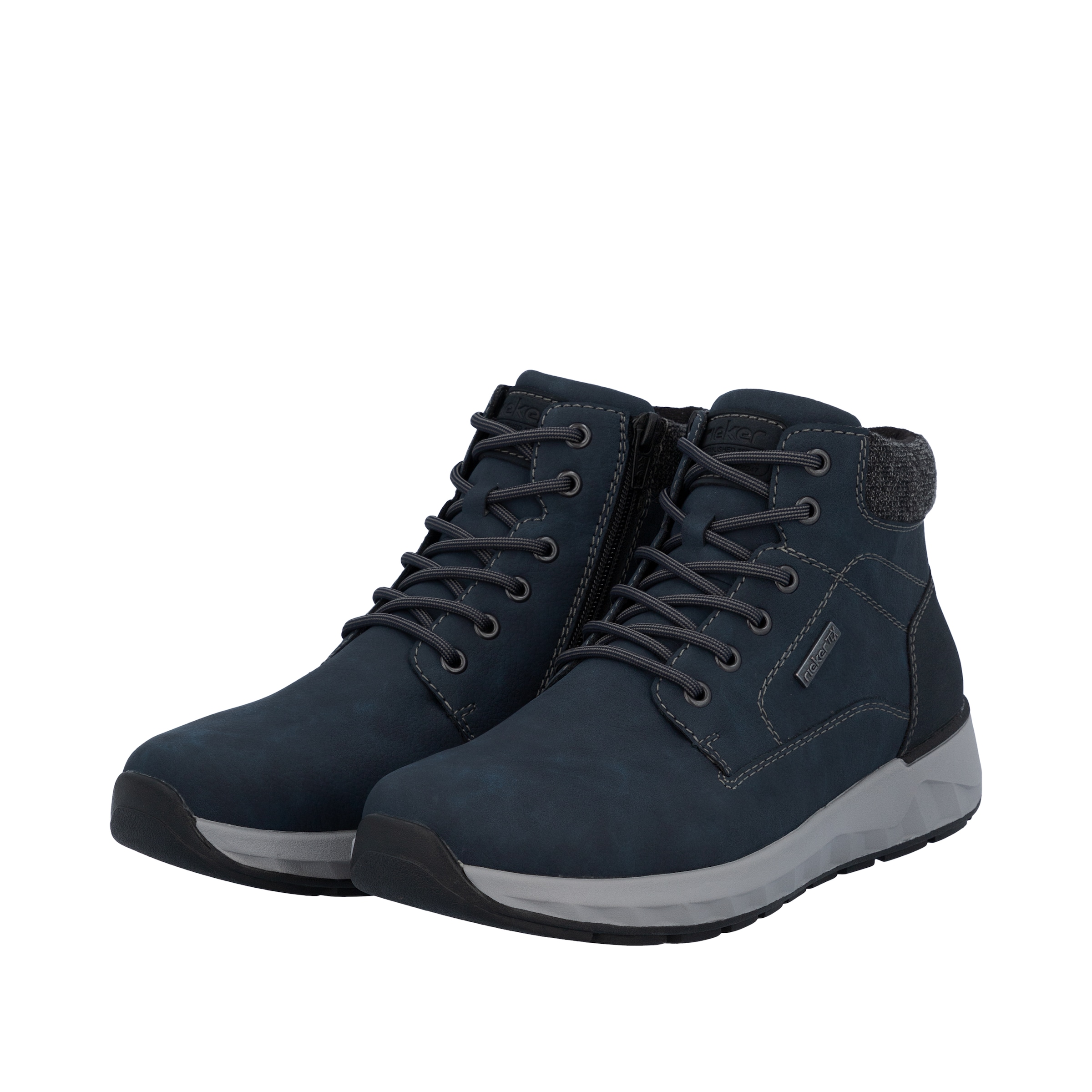 Rieker Ботинки на шнуровке в Синий