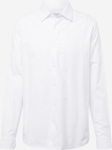 BURTON MENSWEAR LONDON Regular fit Button Up Shirt in White: front