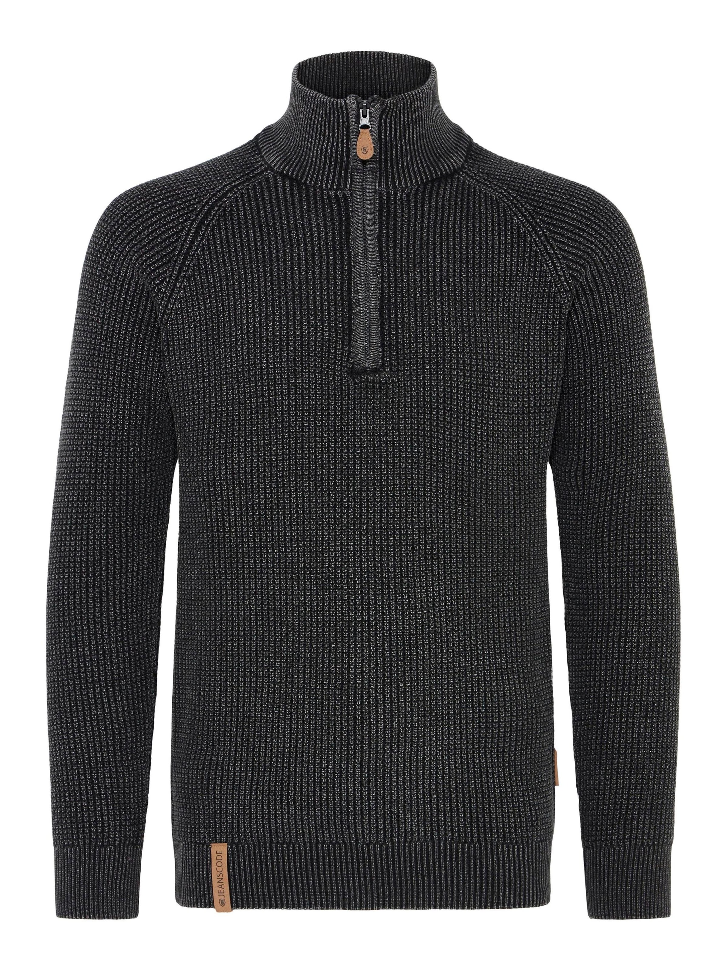 Pull-over ' IDRocklyn ' INDICODE JEANS en noir : devant