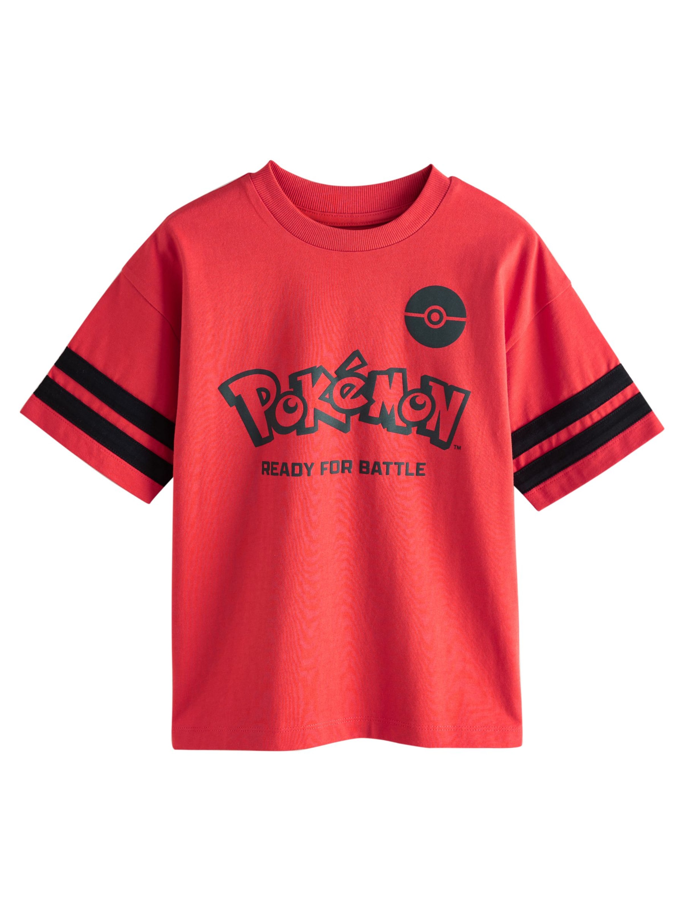 Tricou 'Pokémon' de la Next pe roșu: față