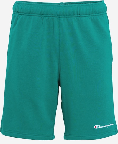 Champion Authentic Athletic Apparel Trousers in Emerald / Dark red / White, Item view