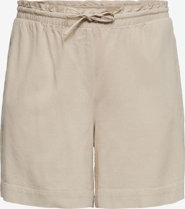 Vero Moda Curve Regular Pants in Beige: front