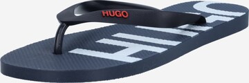 HUGO Teenslippers 'Onfire' in Blauw: voorkant