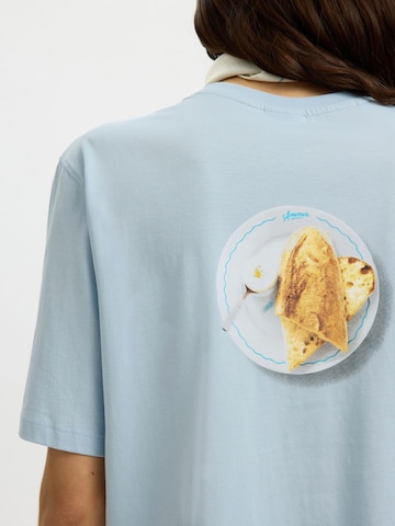 SELECTED - Camiseta ' Selected x Hotel Amour' en azul