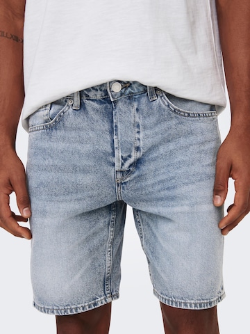 Only & Sons regular Jeans 'Edge' i blå: forside