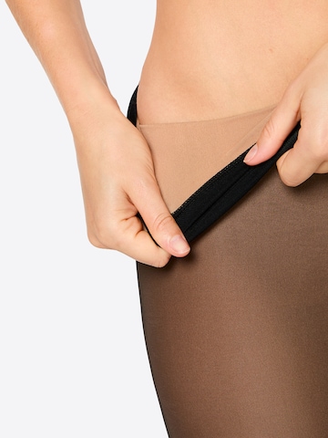 Nur Die Fijne panty ' Warm & Transparent Print ' in Zwart