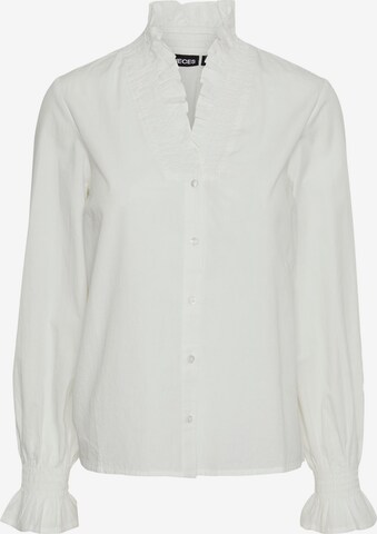 PIECES Blouse 'SUNNY' in White: front