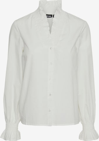 PIECES Blouse 'SUNNY' in White: front