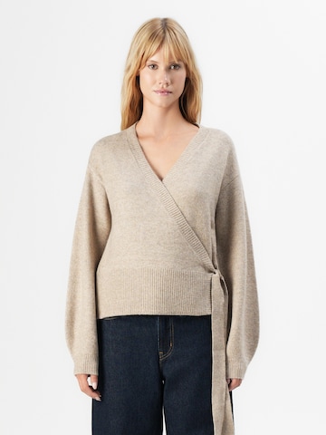 PIECES - Cárdigan 'PCMALOU' en gris: frente