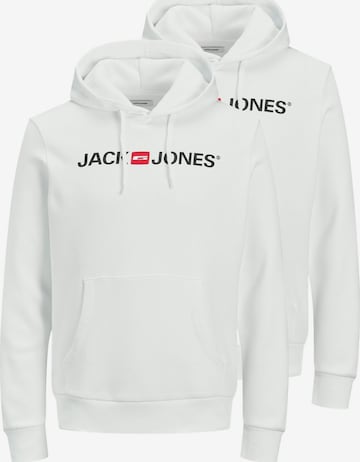 JACK & JONES Sweatshirt 'Corp' in Weiß: Vorderseite
