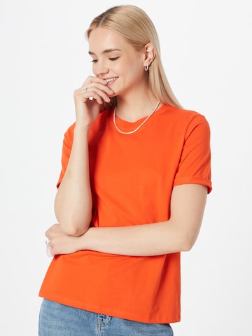 T-shirt 'Ria' PIECES en orange : devant