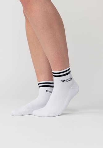 SNOCKS Ankle Socks in White: front