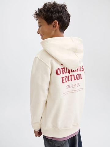 Jack & Jones Junior Sweatshirt i hvid: forside