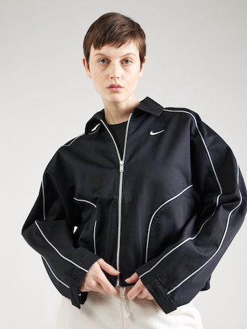 Nike Sportswear Φθινοπωρινό και ανοιξιάτικο μπουφάν σε μαύρο: μπροστά