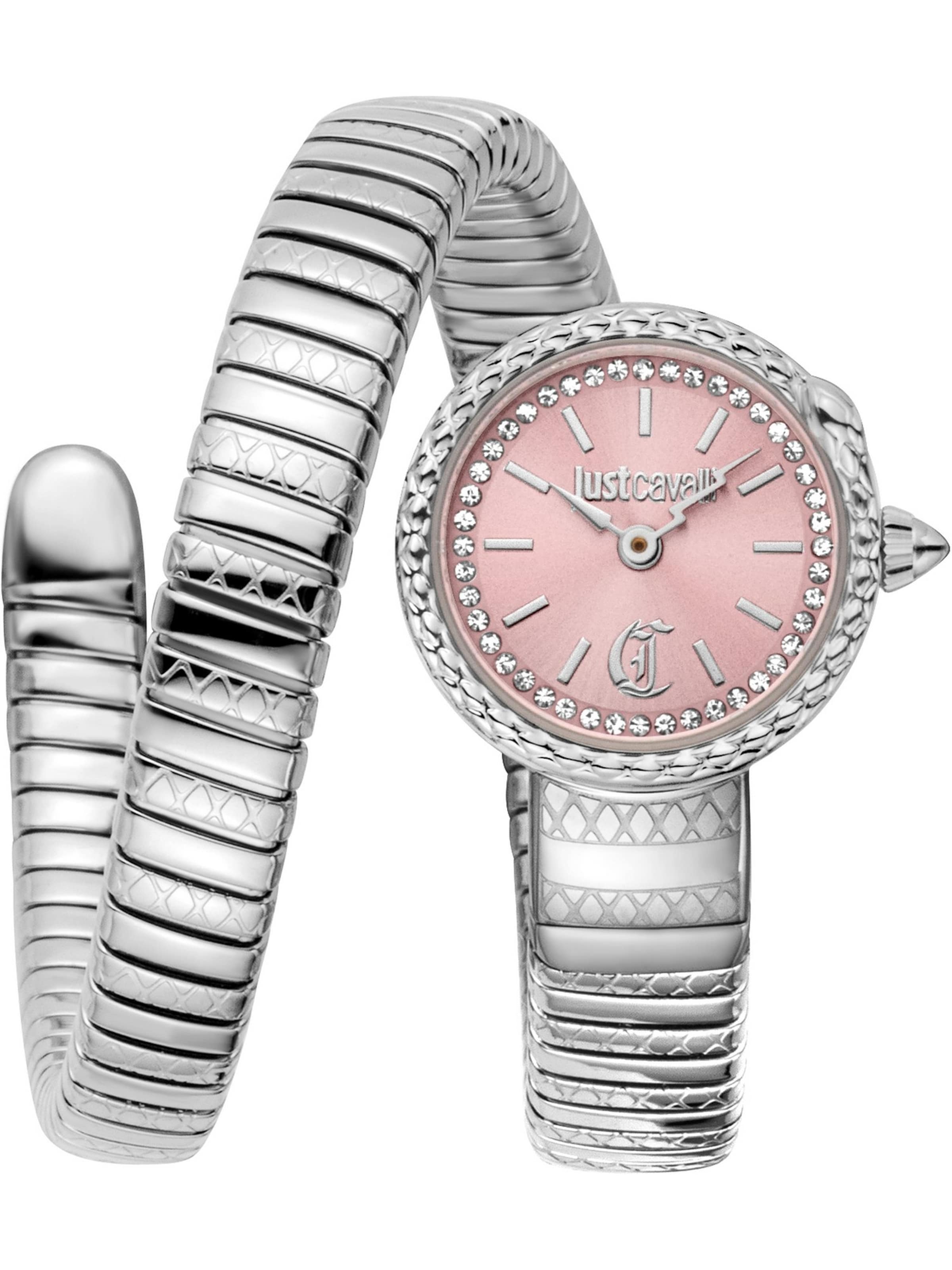 Just Cavalli Uhr in Silber: Vorderseite
