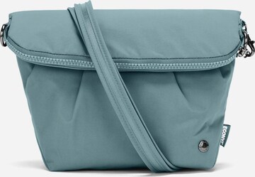 Borsa a tracolla di Pacsafe in blu: frontale