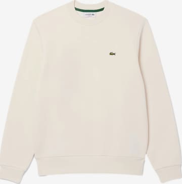 Sweat-shirt LACOSTE en beige : devant