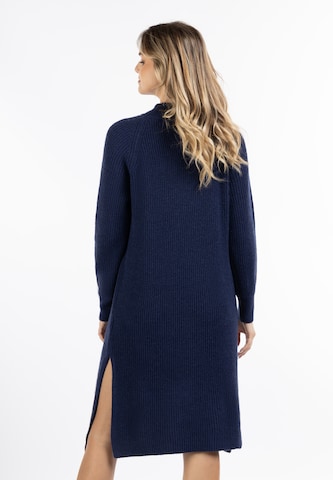 DreiMaster Vintage Knitted dress in Blue