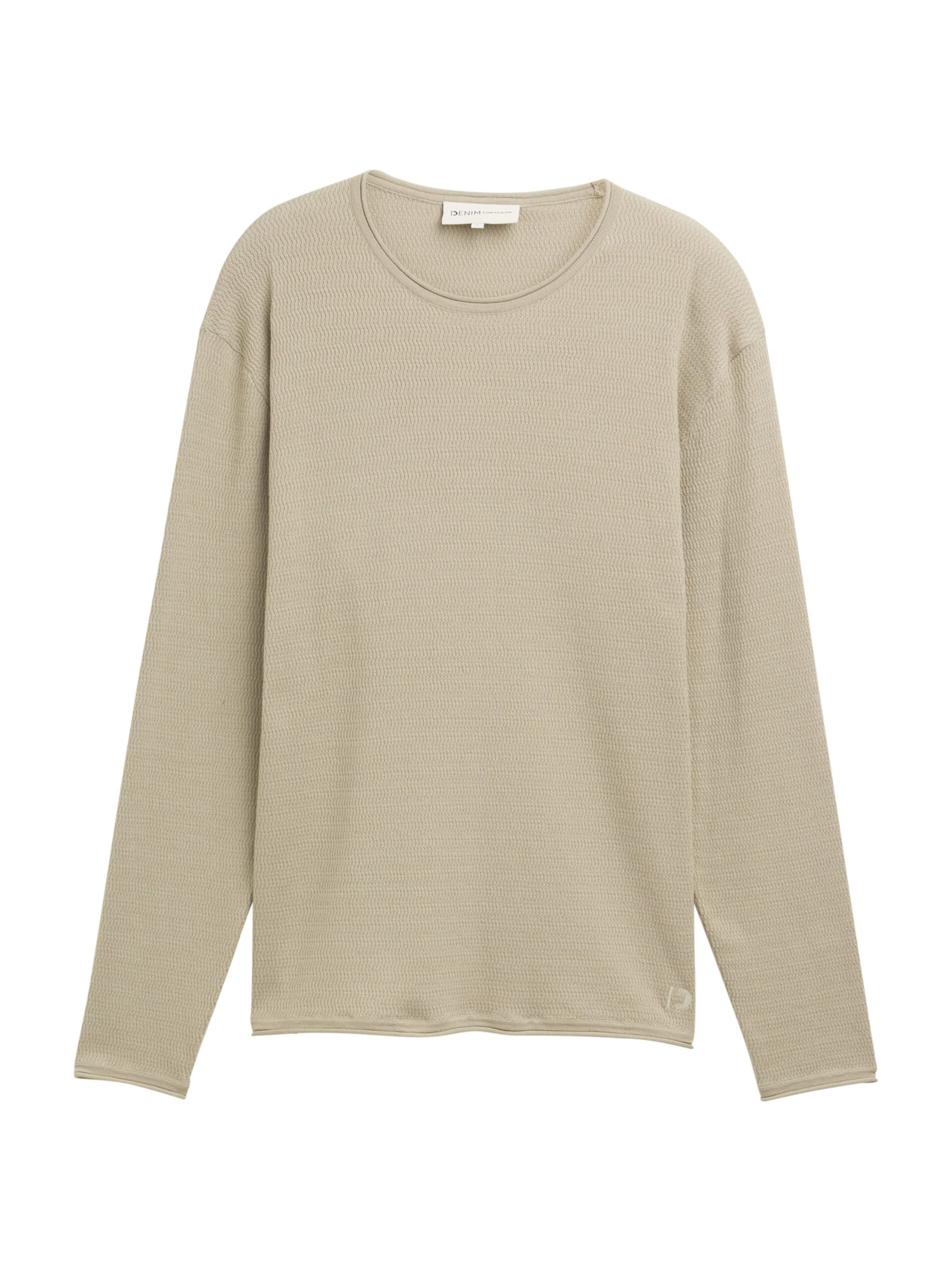 TOM TAILOR DENIM Tröja i beige: framsida