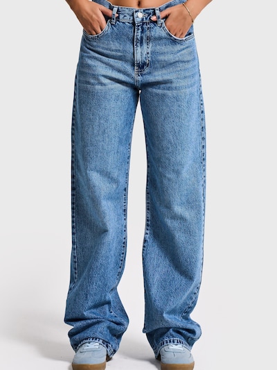 IT'S BASIC Jeans 'SOFIA Loose High Rise Jeans' in de kleur Royal blue/koningsblauw, Productweergave