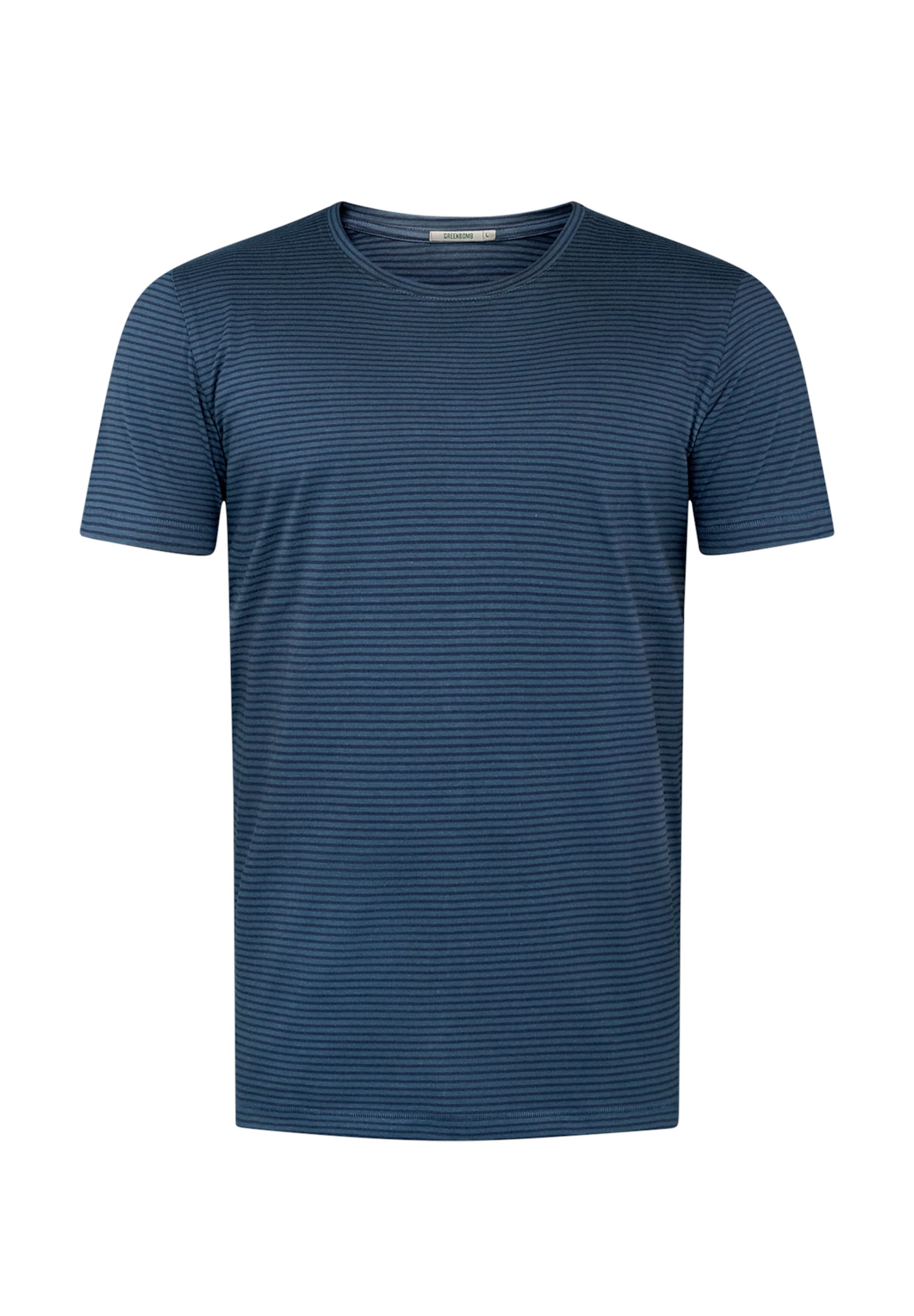 GREENBOMB Shirt in Blauw: voorkant