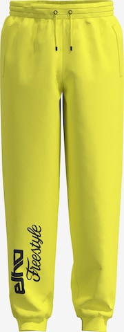 elho Tapered Pants 'Riva 90' in Yellow: front
