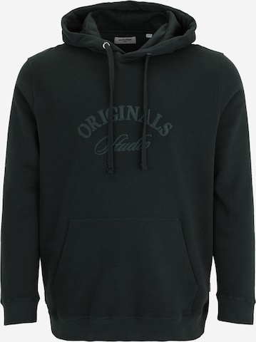 Jack & Jones Plus Sweatshirt 'JORBLEECKER' in Groen: voorkant