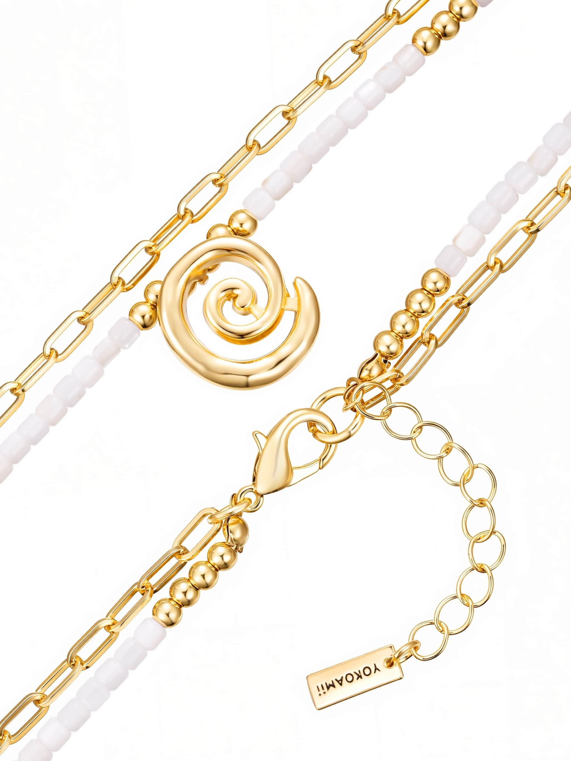 Yokoamii Ketting in Goud