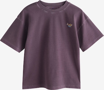 T-Shirt Next en violet : devant
