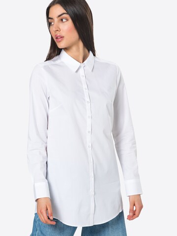 Fransa Blouse in Wit: voorkant