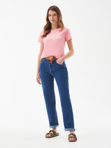 Barbour T-Shirt 'Otterburn' in Pink